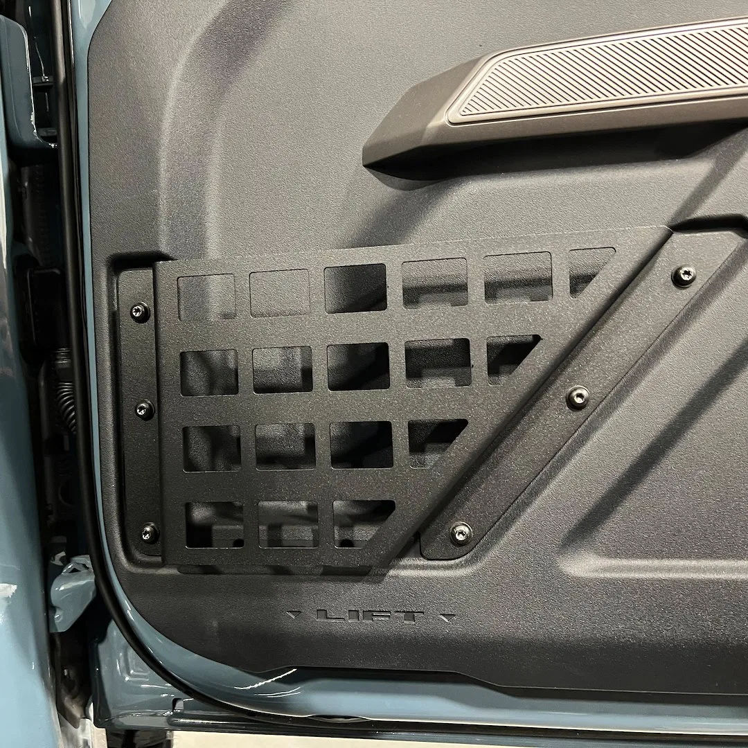 195507 – PUTCO Molle Cargo Panel, Use To Attach Tools Door Panel Mount Powder Coated Textured Black Aluminum Driver A...